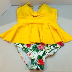 Tropical Tankini Set